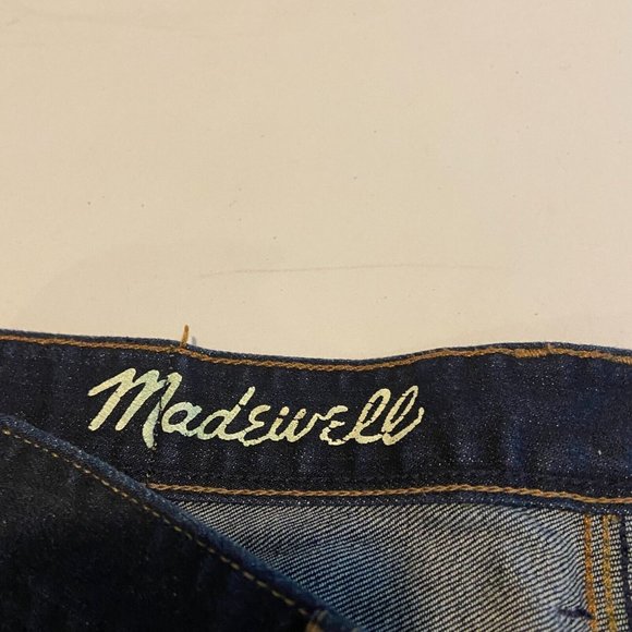Madewell Rail Straight Jeans Mens 30x34 Blue Dark Wash Denim Straight Leg Pant - Picture 3 of 10